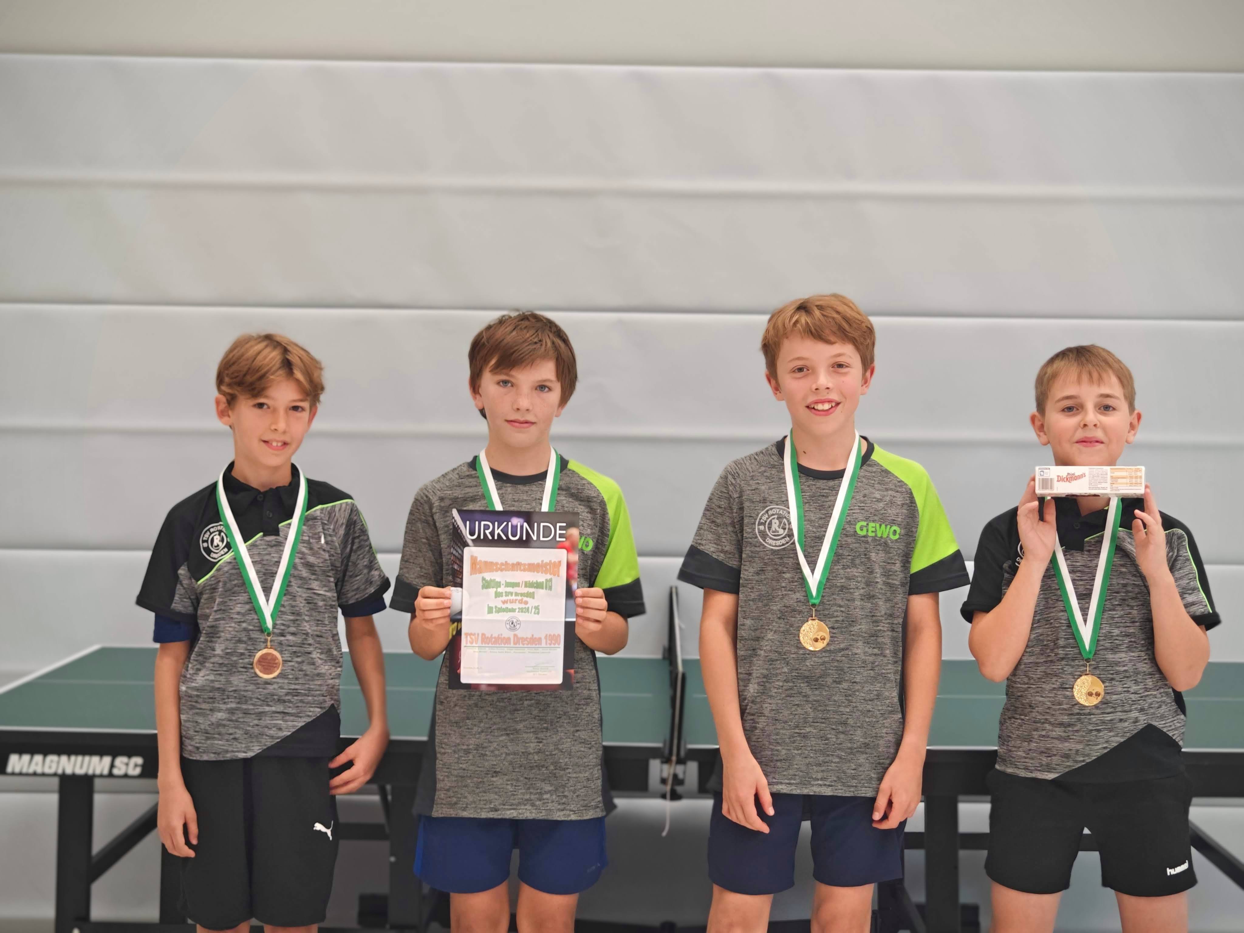 Ehrung der u13 Mannschaft